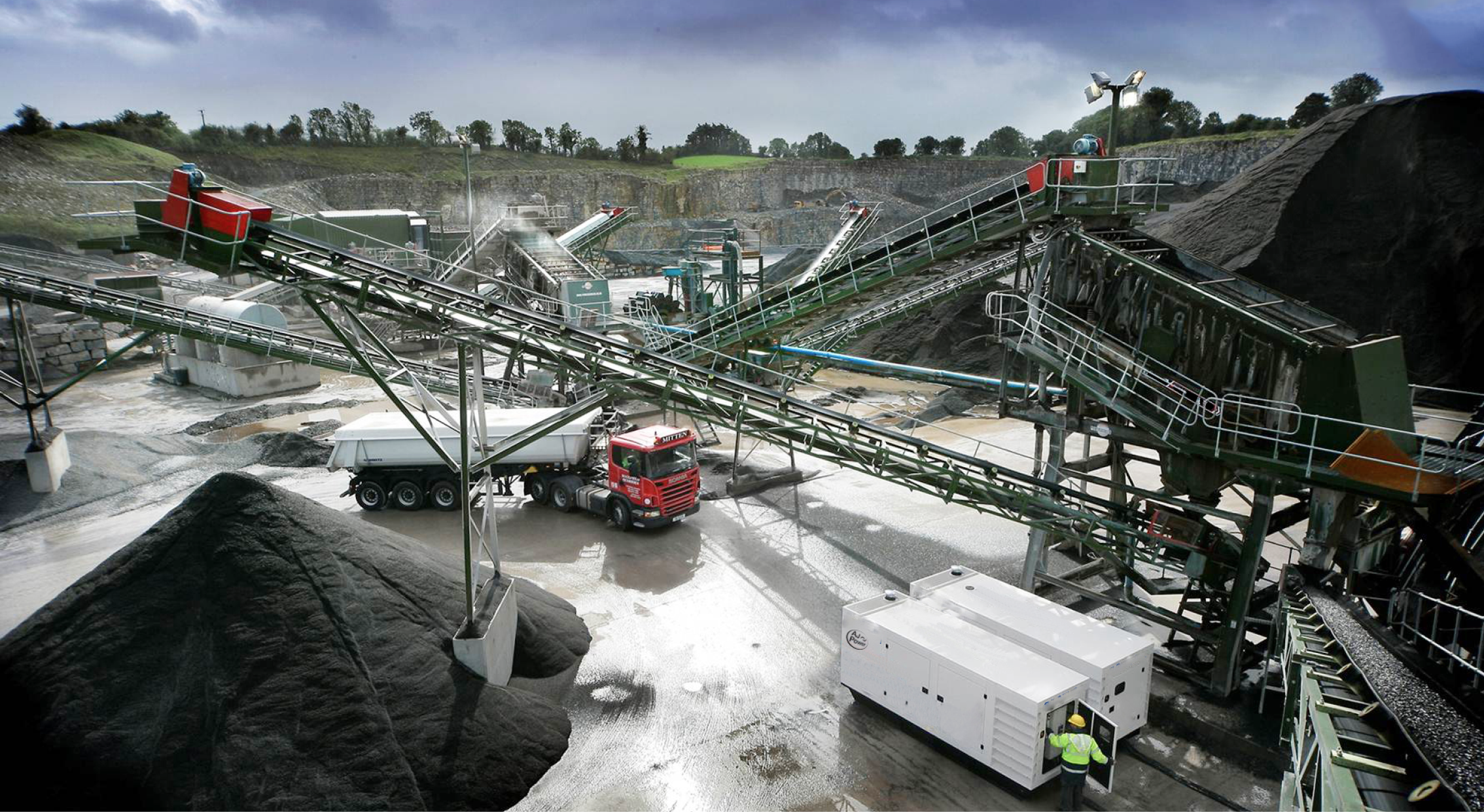 AJ Power Generators at mine site