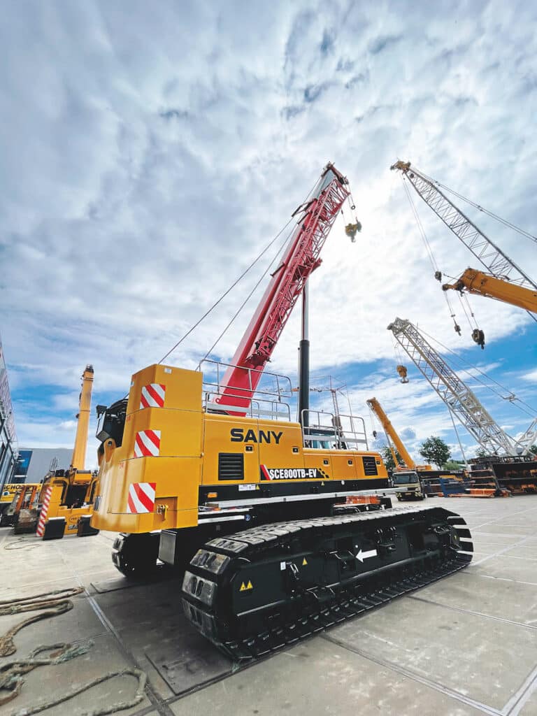 Sany SCE800TB-EV Electric Crawler Crane